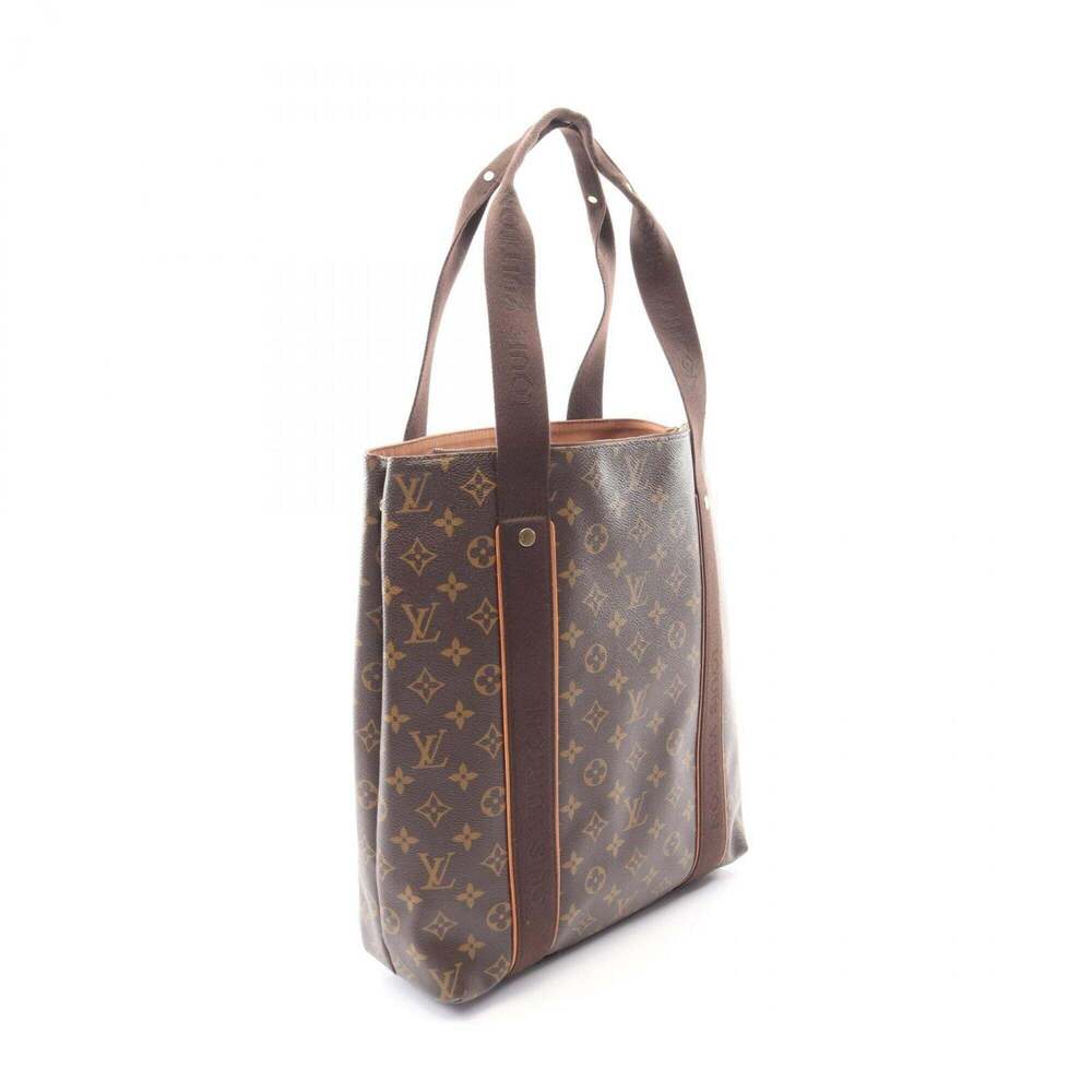 LOUIS VUITTON Authentic Brown Monogram Leather Tote Bag - Picture 2 of 9